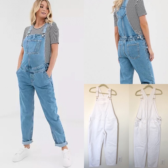 ASOS Denim - NWOT ASOS White Denim Maternity Adjustable Overall